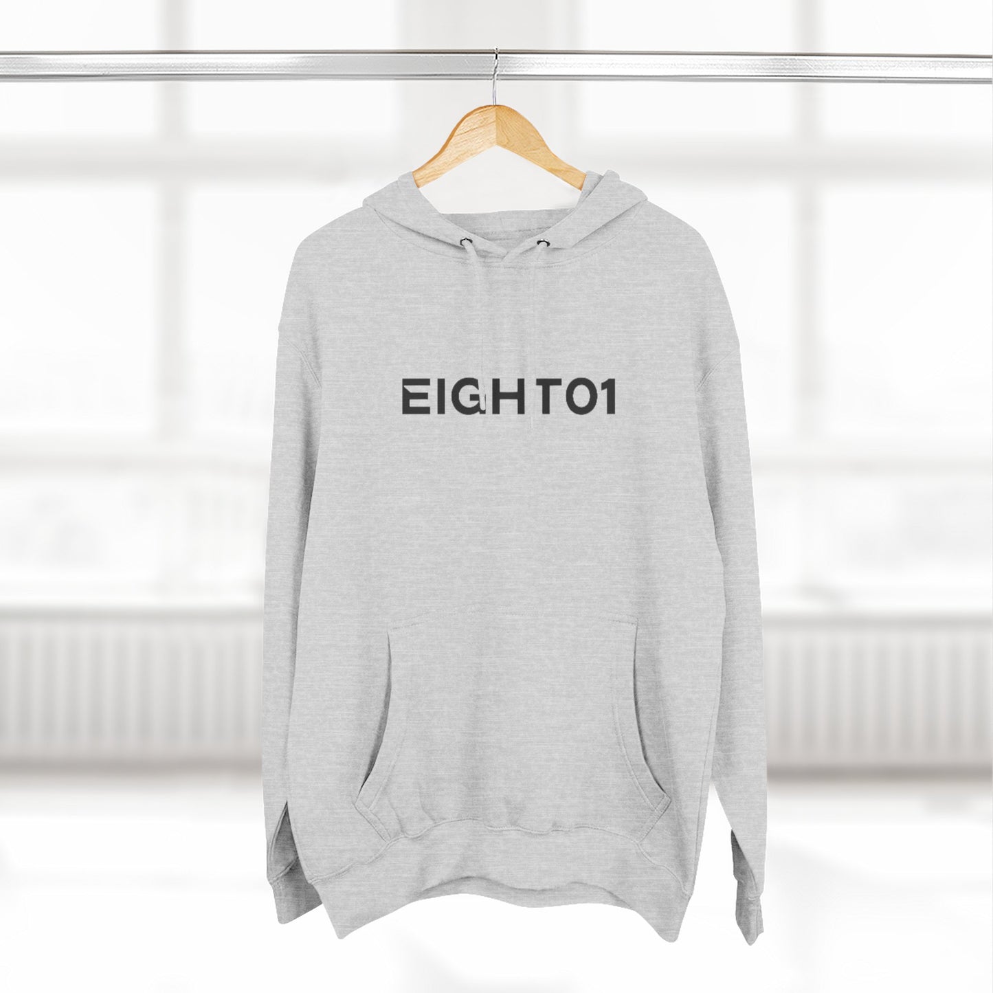 Eight01 Skateboards Hoodie — Mountain Logo Fleece Pullover