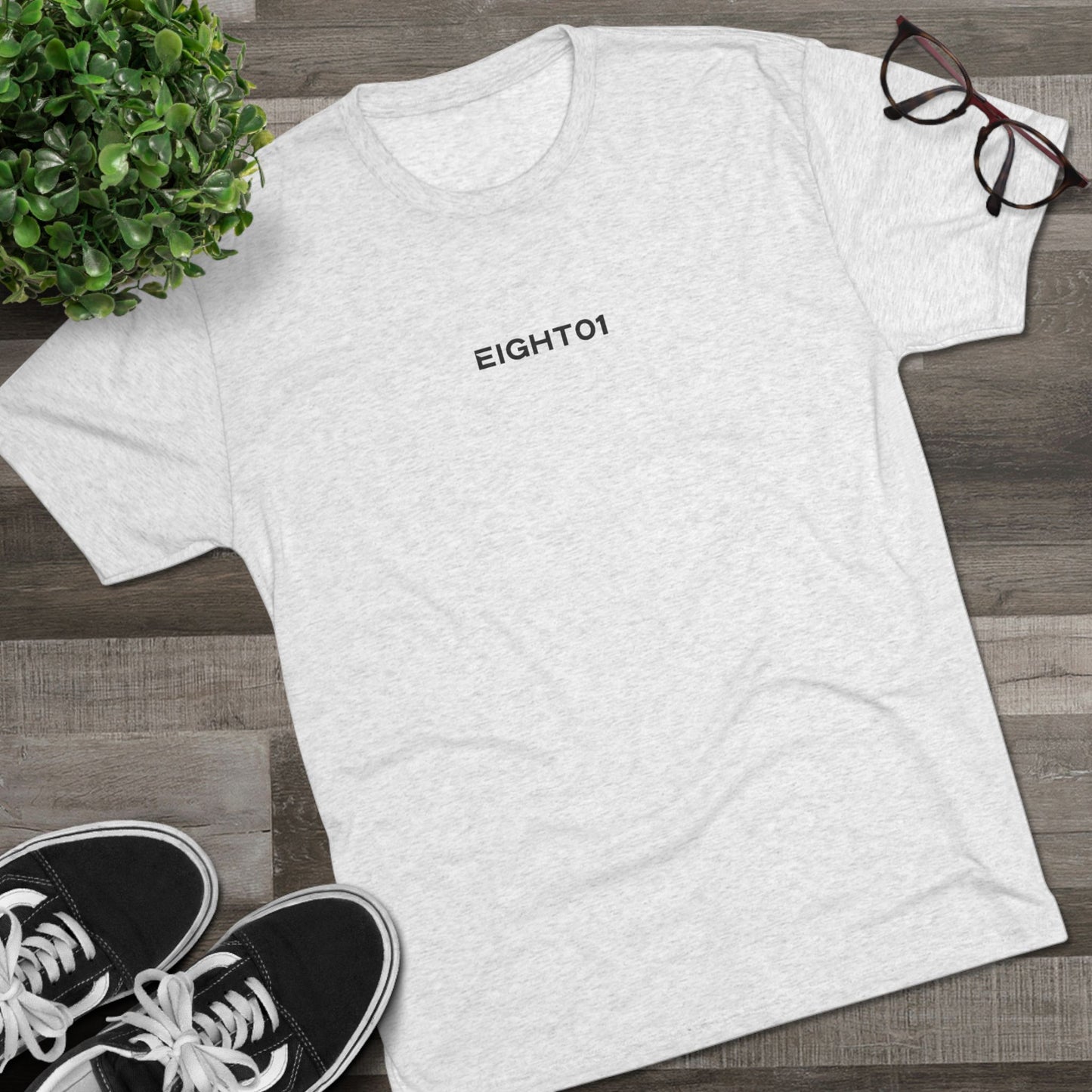 Eight01 Skateboards Mountain Logo Tee — Crew Neck Skate Shirt