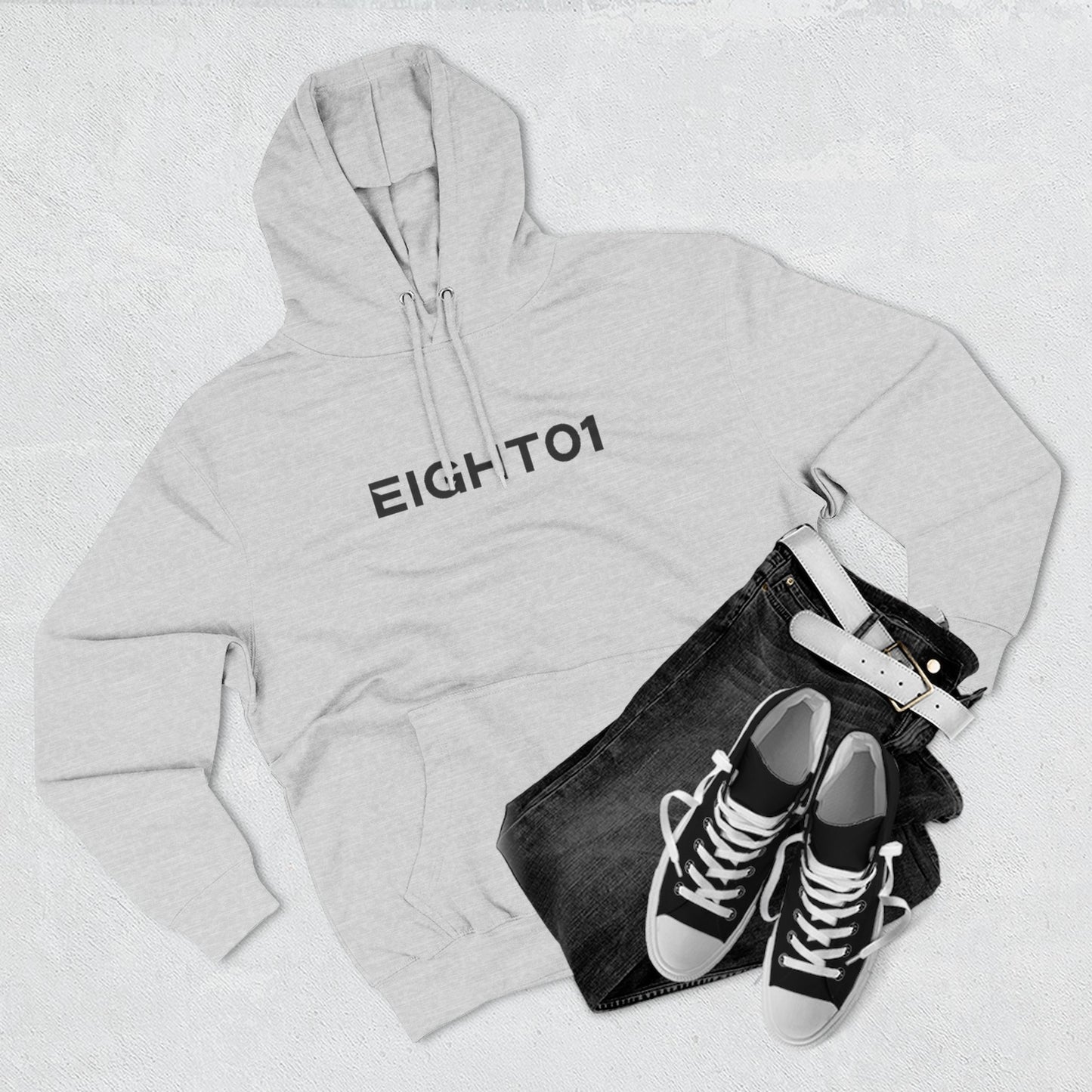 Eight01 Skateboards Hoodie — Mountain Logo Fleece Pullover