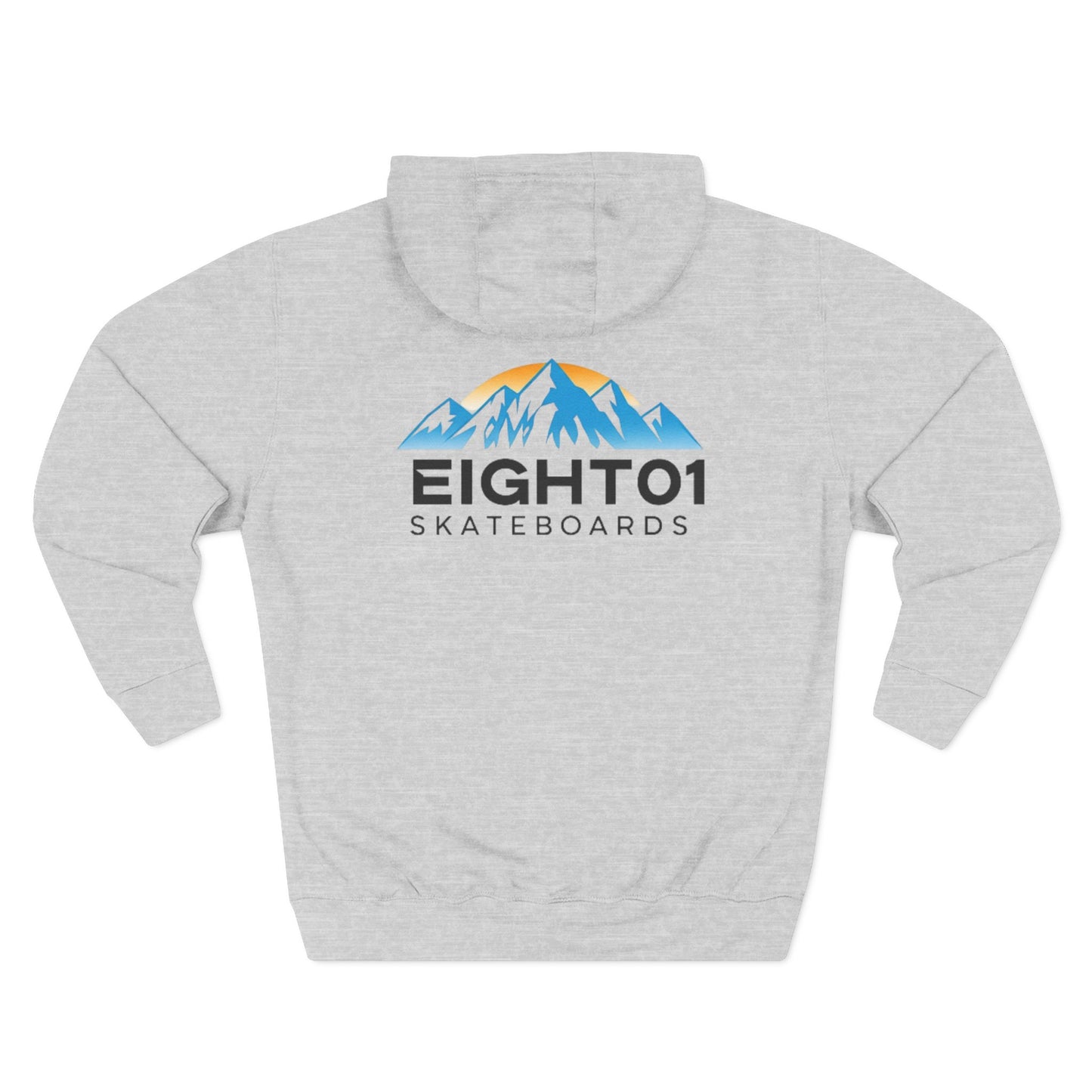 Eight01 Skateboards Hoodie — Mountain Logo Fleece Pullover