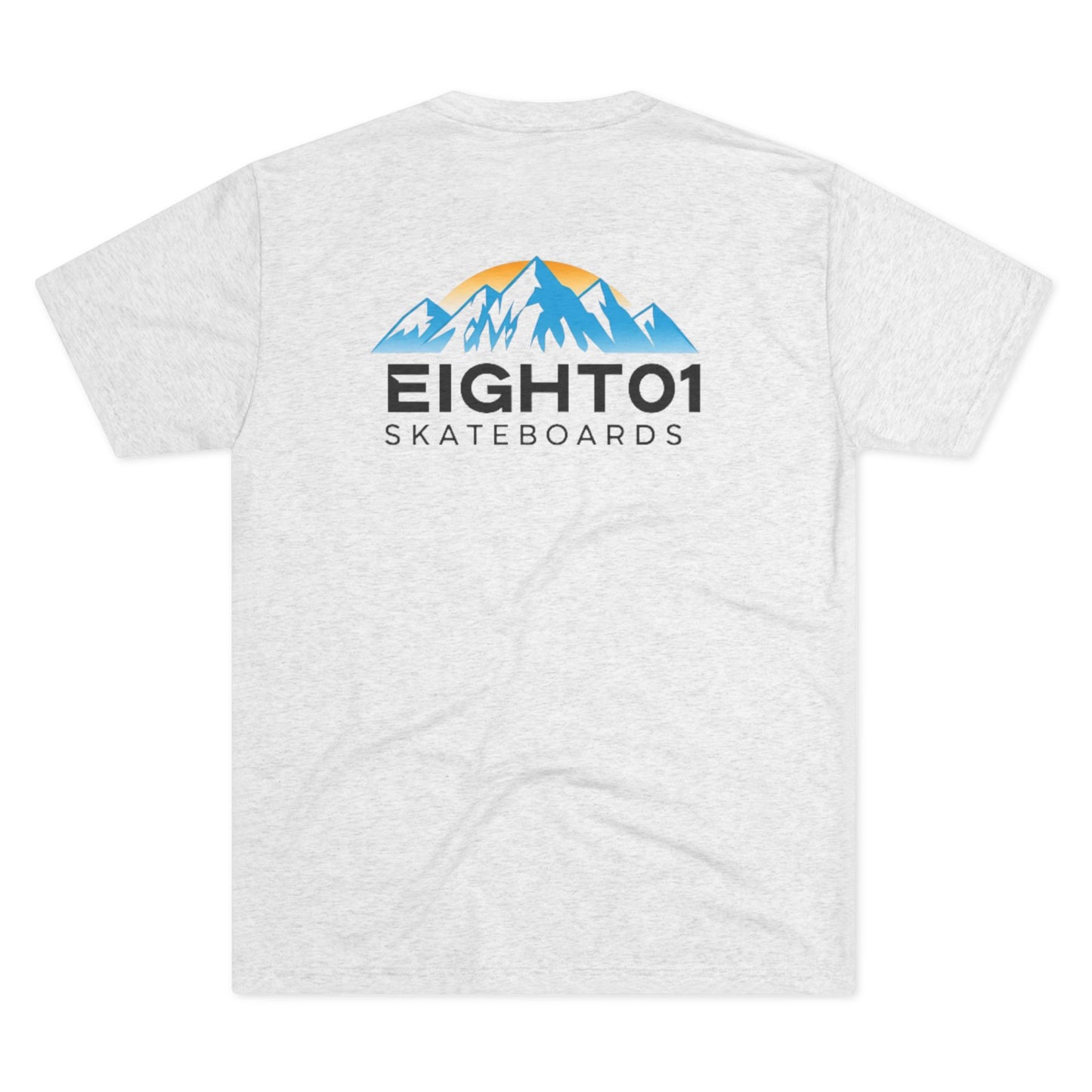 Eight01 Skateboards Mountain Logo Tee — Crew Neck Skate Shirt