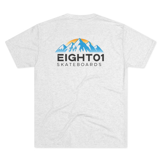 Eight01 Skateboards Mountain Logo Tee — Crew Neck Skate Shirt
